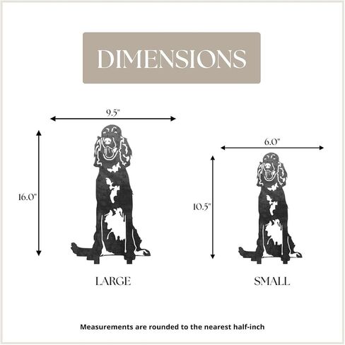 Corten Steel Irish Setter Dog Silhouette Yard Stake (كبير) in Kuwait