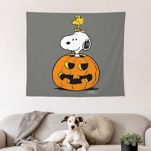 CafePress Snoopy and Woodstock Halloween Wall Tapestry 51" x 60" in Saudi Arabia