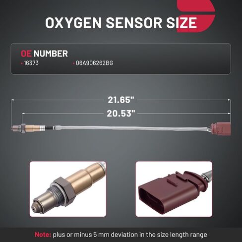 BDFHYK Oxygen Sensor Downstream O2, Compatible with Volkswagen Beetle Golf Golf City Jetta Jetta City 2.0L l4, 16373, 06A906262BG Replacement 1PCS in Saudi Arabia