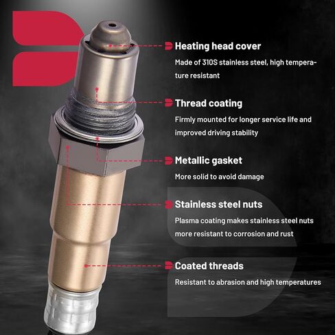 BDFHYK Oxygen Sensor Downstream O2, Compatible with Volkswagen Beetle Golf Golf City Jetta Jetta City 2.0L l4, 16373, 06A906262BG Replacement 1PCS in Saudi Arabia