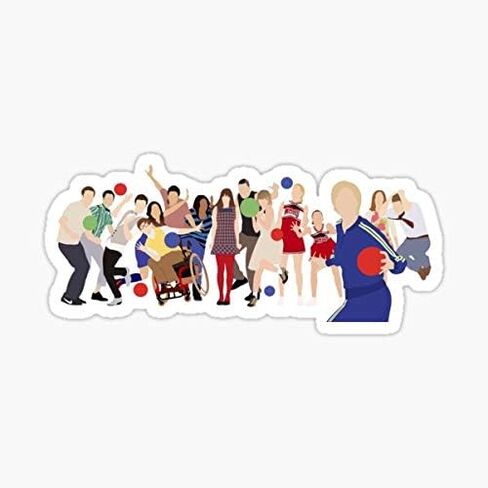 Glee Characters Sticker - Sticker Graphic - Auto, Wall, Laptop, Cell, Truck Sticker for Windows, Cars, Trucks in Saudi Arabia