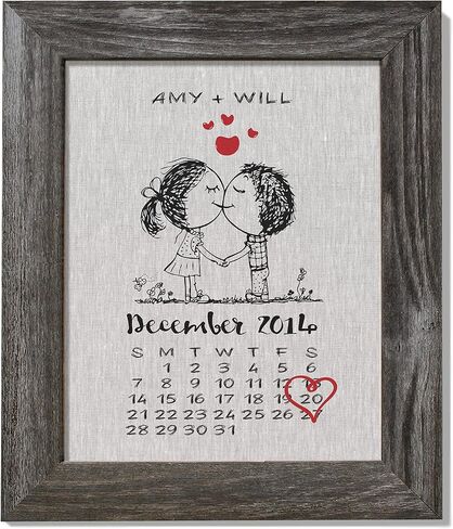 Chudoff 12th Anniversary Linen Gift, Personalized Print in Saudi Arabia
