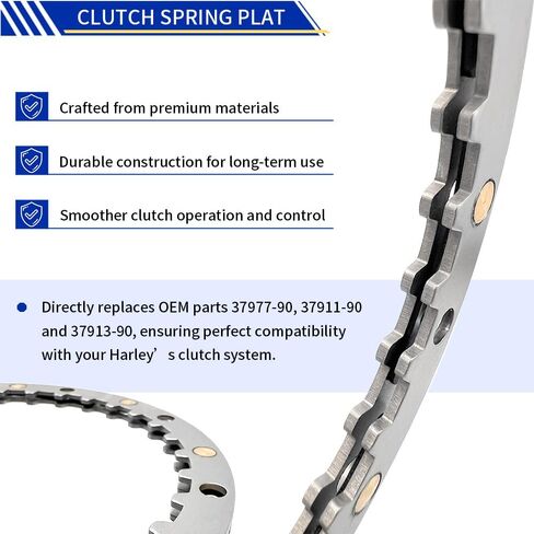 Clutch Friction Plate & Clutch spring plate Kit Compatible with Sportster 883 1200 1991-2020 Iron 883 1200 2010-2022 OEM# 37977-90 37911-90 37913-90 in Saudi Arabia