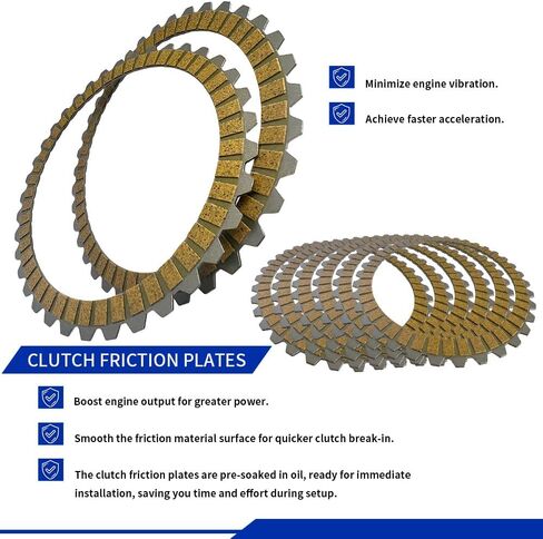 Clutch Friction Plate & Clutch spring plate Kit Compatible with Sportster 883 1200 1991-2020 Iron 883 1200 2010-2022 OEM# 37977-90 37911-90 37913-90 in Saudi Arabia