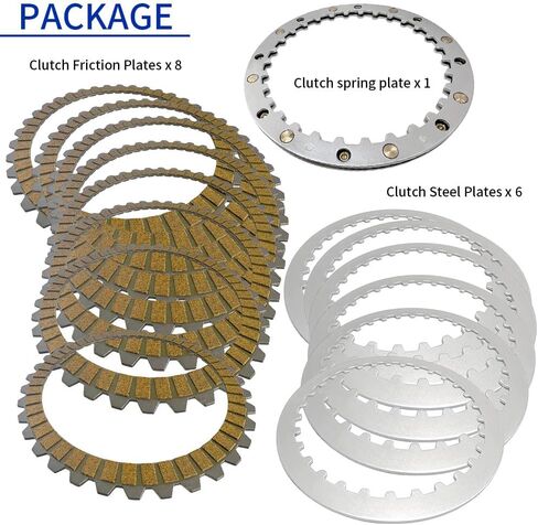 Clutch Friction Plate & Clutch spring plate Kit Compatible with Sportster 883 1200 1991-2020 Iron 883 1200 2010-2022 OEM# 37977-90 37911-90 37913-90 in Saudi Arabia