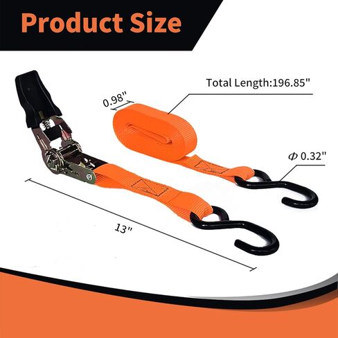 8 Pack Retractable Ratchet Straps 15 Ft - 880 lbs Load Cap with 1760 lbs Breaking Limit, Heavy Duty Auto Self Retracting Tie Down Straps for Truck, Cargo Trailer, Motorcycle, Rad & More in Saudi Arabia