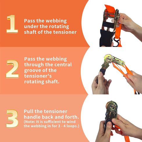 8 Pack Retractable Ratchet Straps 15 Ft - 880 lbs Load Cap with 1760 lbs Breaking Limit, Heavy Duty Auto Self Retracting Tie Down Straps for Truck, Cargo Trailer, Motorcycle, Rad & More in Saudi Arabia