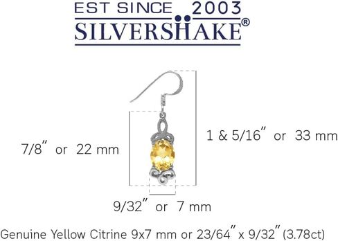 Silvershake 9x7mm Oval Shape 925 Sterling Silver Triquetra Celtic Knot Dangle Hook Earrings in Saudi Arabia