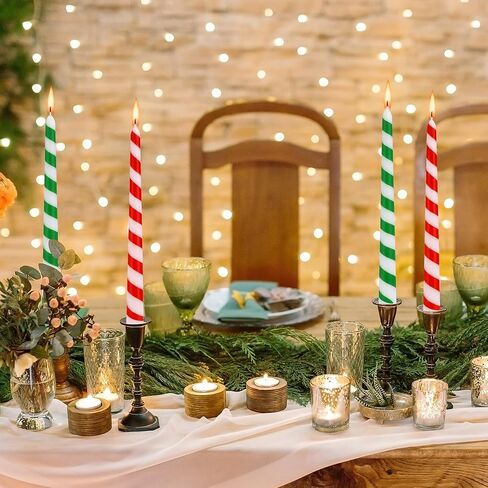 EBaokuup 6 Pcs Valentines Heart Taper Candles-10 Unscented Valentine's Day Taper Candles-Red Taper Candles for Valentine Anniversary Home Table Decoration Wedding Holiday Gift in Kuwait