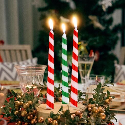 EBaokuup 6 Pcs Valentines Heart Taper Candles-10 Unscented Valentine's Day Taper Candles-Red Taper Candles for Valentine Anniversary Home Table Decoration Wedding Holiday Gift in Kuwait