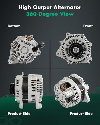 SCITOO Alternator Fits for Ford for Edge 3.7L 2011-2014,for Ford for Flex 3.5L 2009-2013,for Ford for Taurus 3.5L 2010-2013,for Lincoln for MKS 3.7L 09-13, 175Amp CW 6-Groove Pulley 11271N A3TX0091 in Saudi Arabia