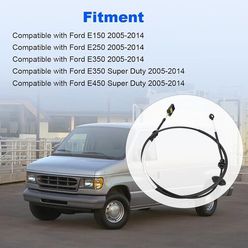 استبدال كابل ناقل الحركة الأوتوماتيكي لـ 5C2Z-7E395-AA 5C2Z7E395AA متوافق مع Ford E150 E250 E350 2005-2014 E350 E450 Super Duty 2005-2014 كابل التحكم في ناقل الحركة in Saudi Arabia