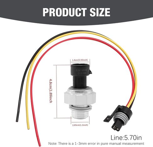 12677836 Engine Oil Pressure Sensor with Filter Replacement for Buick Allure 5.3L 2008 Replacement for Cadillac Escalade 2002-08 Replacement for Chevy Silverado 1500 2500 12559798 12562230 in Saudi Arabia