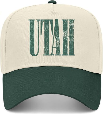 Utah Cracked Vintage Trucker Hat | UT | Premium Adjustable Snapback Baseball Hat for Men & Women in Saudi Arabia