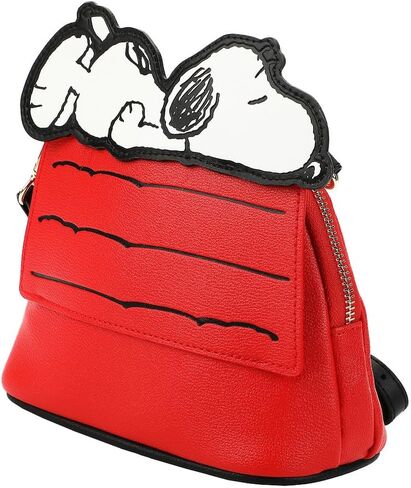 Bioworld Peanuts Snoopy House Red 7.75" Dome Crossbody Bag in Saudi Arabia