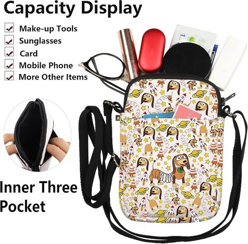 G2TUP Cartoon Dog Crossbody Bag Cartoon Dog Lover Gifts Cartoon Movie Shoulder Bag in Saudi Arabia