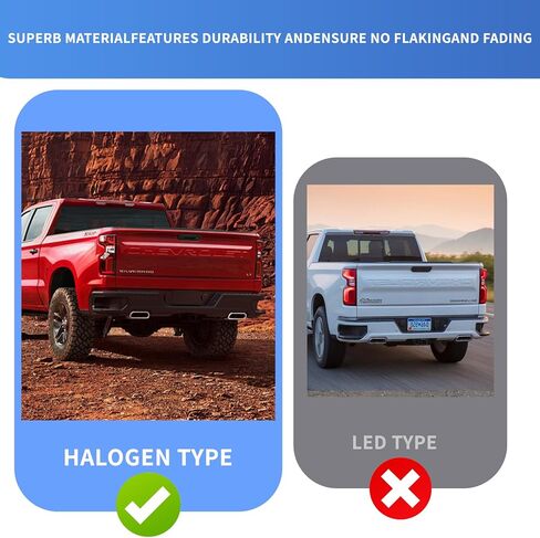 Passenger Side Tail Light Without Circuit Fit 2019 2020 2021 2022 2023 2024 Chevy Silverado 1500 2500HD 3500HD, Right Rear Brake Lamp, w/o Bulbs Harness in Saudi Arabia