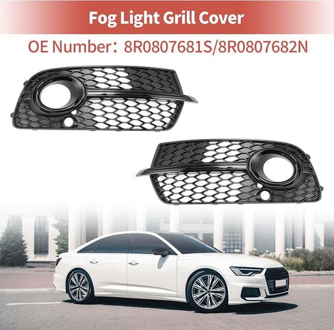 ACROPIX Fog Light Grill Front Lower Bumper Fog Light Cover Inserts for Audi Q5 S-Line 2013-2017 No.8R0807681S/8R0807682N Durable Front Left Right in Saudi Arabia
