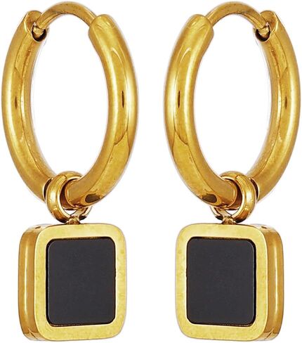 Lucky Brand Gold Plated Single Hoop Earrings in Saudi Arabia