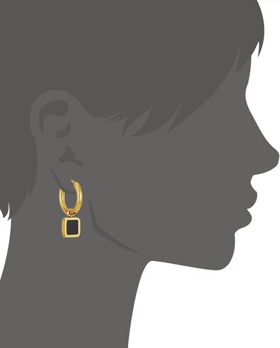 Lucky Brand Gold Plated Single Hoop Earrings in Saudi Arabia