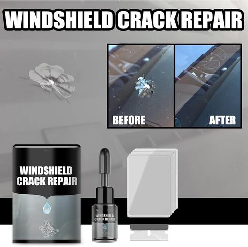 Crack Fix Pro Kit, Crackfix Pro Kit, Windshield Crack Repair, Glass Repair Liquid for Cracks, for Chips and Cracks (2PC) in Saudi Arabia