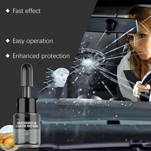 Crack Fix Pro Kit, Crackfix Pro Kit, Windshield Crack Repair, Glass Repair Liquid for Cracks, for Chips and Cracks (2PC) in Saudi Arabia