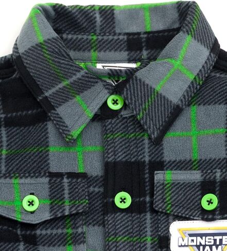 Monster Jam Truck Plaid Flannel Shacket Toddler to Little Kid Grave Digger in Saudi Arabia