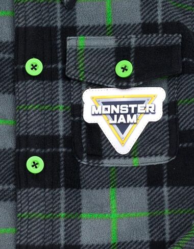 Monster Jam Truck Plaid Flannel Shacket Toddler to Little Kid Grave Digger in Saudi Arabia