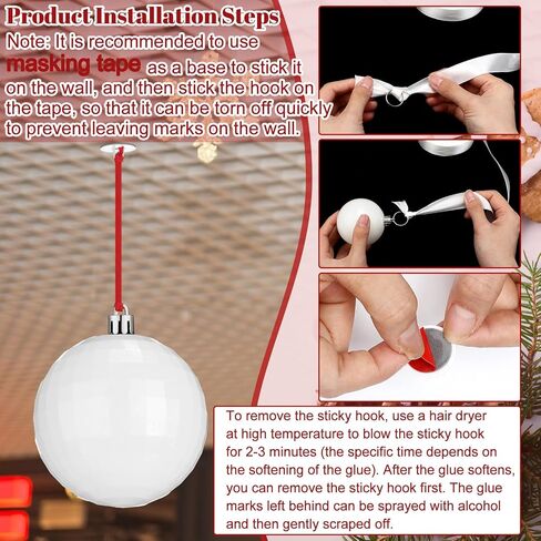 36 Pcs Christmas Hanging Balls Ornaments for Ceiling, Shatterproof Christmas Balls, Hanging Ceiling Xmas Ball for Xmas Tree Holiday Party Indoor Decorations(Red, Green, Gold) in Kuwait