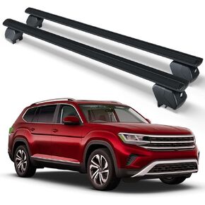 oof Rack Cross Bars Heavy Duty 300 LBS Compatible with 2017-2025 Volkswagen VW Atlas with Side Rails, Adjustable & Lockable Crossbars Cargo Carrier Rooftop Luggage in Kuwait