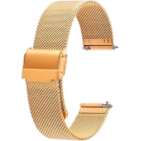 Stainless Steel Mesh Watch Band for Men Women, Quick Release Mesh Watch Straps 18mm 20mm 22mm in Kuwait