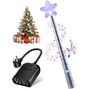 Magic Wand for Christmas Tree Light, Wireless Christmas Tree Wand Remote Control for Christmas String Lights and Decorations Lights Turn On and Off, Surprised for Kids Family Christmas Gift in Saudi Arabia