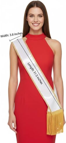 موظف في الشهر SASH - RIBBON SASH للحصول على هدايا تقدير الموظفين - موظف مثالي من إكسسوارات هدايا الشهر لأحداث التعرف على المكاتب (موظف في الشهر) in Kuwait
