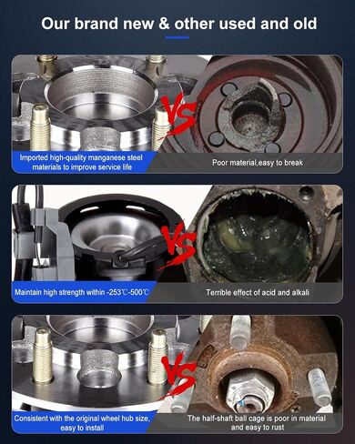 ECCPP 2pcs Front Wheel Hub Bearing Assembly 515104 for Chevrolet Colorado 2004-2008 2WD, Z85 CHASSIS,for GMC Canyon 2004-2005 2WD, Z85 SL, Z85 SLE,for GMC Canyon 2006-2008 2WD, Z85 W/ABS in Saudi Arabia