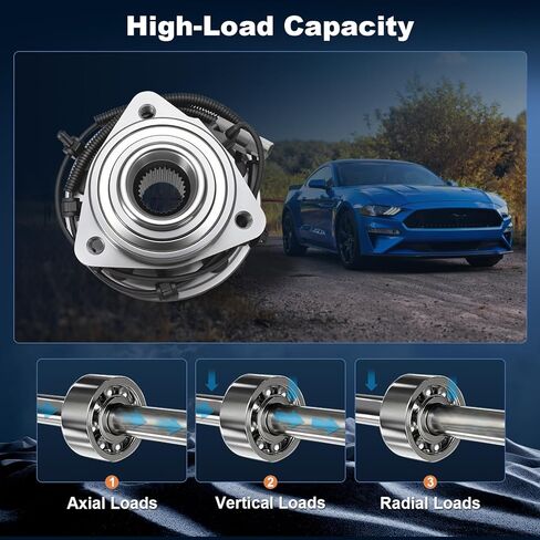 زوج 513234 مجموعة محور العجلة الأمامية مناسبة لـ 2006 2007 2008 2009 2010 Commander 4WD / RWD، 2005-2010 Grand Cherokee 4WD / RWD مع 5 عروة وABS WE61159 BR930634 in Kuwait