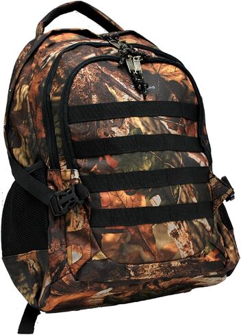 حقيبة ظهر E-Z Roll" Tree Camo للمشي لمسافات طويلة/التخييم/النشاط الخارجي/الرياضة/السفر بثلاثة ألوان (زخرفة وردية) in Kuwait