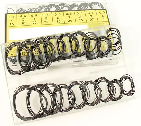 About 180 Pcs O Ring Watch Gasket Rubber Seal Kit Assorted Size Watch Gaskets Watches Back Cover Seal Gaskets Watches Repairing Accessories for Watchmakers in Saudi Arabia