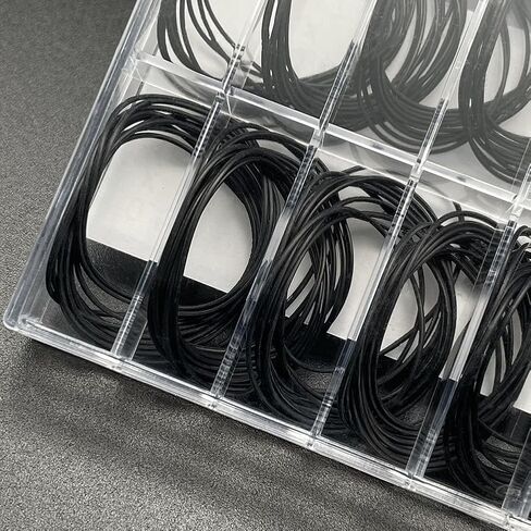 About 180 Pcs O Ring Watch Gasket Rubber Seal Kit Assorted Size Watch Gaskets Watches Back Cover Seal Gaskets Watches Repairing Accessories for Watchmakers in Saudi Arabia