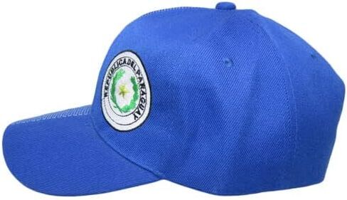 Paraguay Country Yellow White Letters Crest Patch On Side Embroidered Hat Cap in Saudi Arabia