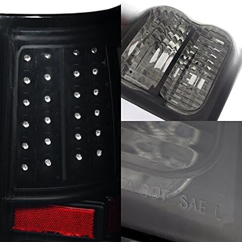 AKKON - For Black 07-13 Toyota Tundra Pickup Truck LED Tail Lights Brake Lamp Replacement Left + Right Pair in Saudi Arabia