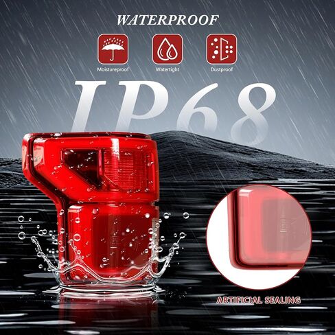 LED Type Left Tail Light With Blind Spot Compatible With Ford F-150 2018-2020 Replacement# FO2800268 FO2800268C KL3Z13405B in Kuwait