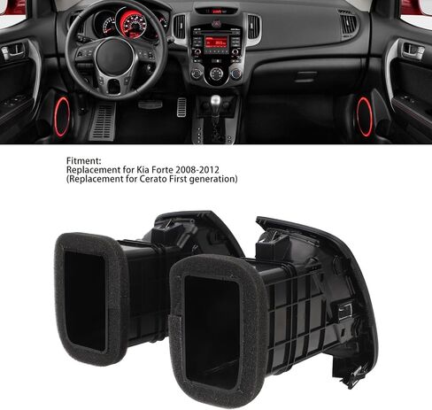 1 Pair Front Center Air Vent, 974401X500WK Dashboard Ac Outlet Grille Replacement for Forte 2009-2017 in Saudi Arabia
