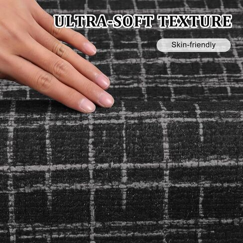Washable 2x6 Runner Rug Modern Striped Runner Rug Stain Resistant Indoor Carpet with Non-Slip Backing Non Shedding Soft Folding Low Pile Floor Cover for Kitchen Hallway Laundry,Brown in Saudi Arabia
