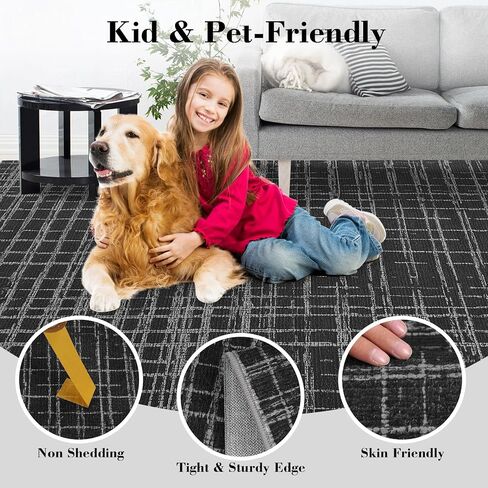 Washable 2x6 Runner Rug Modern Striped Runner Rug Stain Resistant Indoor Carpet with Non-Slip Backing Non Shedding Soft Folding Low Pile Floor Cover for Kitchen Hallway Laundry,Brown in Saudi Arabia