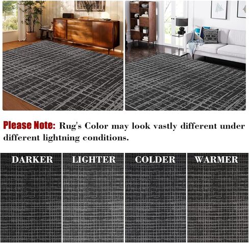 Washable 2x6 Runner Rug Modern Striped Runner Rug Stain Resistant Indoor Carpet with Non-Slip Backing Non Shedding Soft Folding Low Pile Floor Cover for Kitchen Hallway Laundry,Brown in Saudi Arabia
