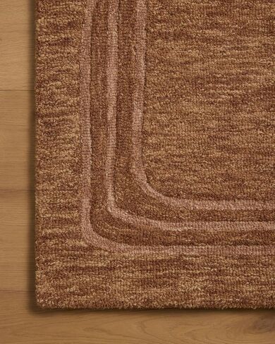 Loloi Leanne Ford Craven Collection CVN-02 Spice/Rose 9'-3" x 13' Area Rug Geometrical, Patterned, Neutral, Living Room, Bedroom, Dining Room in Saudi Arabia