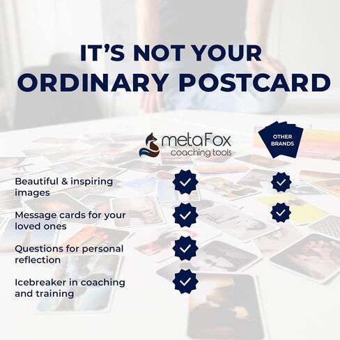 metaFox - 52 بطاقة ملهمة، وبطاقات التأكيدات الإيجابية والبطاقات البريدية التحفيزية، وبطاقات الصور للتدريب والعلاج، وبطاقات اليقظة الذهنية، وبطاقات التدريب ذات الدوافع المبهجة، وعلم النفس الإيجابي in Kuwait