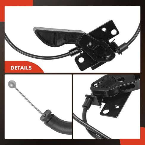 A-Premium Front Hood Latch Release Cable with Handle Compatible with BMW 528i 2011-2016, 535d 2014-2016, 535i GT xDrive 2011-2017, 550i GT 2010-2015, 640i Gran Coupe 2013-2019, 740i, 36.61 inches in Saudi Arabia