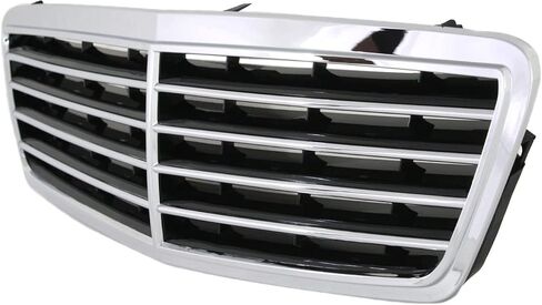 Garage-Pro Grille Assembly Compatible with 2003-2007 Mercedes Benz C230, Fits 2001-2005 Mercedes Benz C240, Fits 2006-2007 Mercedes Benz C280 Chrome Shell with Painted Black Insert in Saudi Arabia