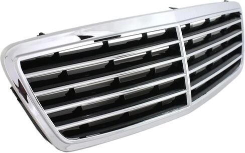 Garage-Pro Grille Assembly Compatible with 2003-2007 Mercedes Benz C230, Fits 2001-2005 Mercedes Benz C240, Fits 2006-2007 Mercedes Benz C280 Chrome Shell with Painted Black Insert in Saudi Arabia